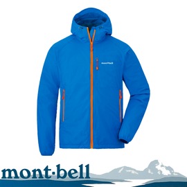 【Mont-Bell 日本 男款 LIGHT SHELL PARKA 連帽風衣《藍》】1106645/外套/夾克/保暖外套