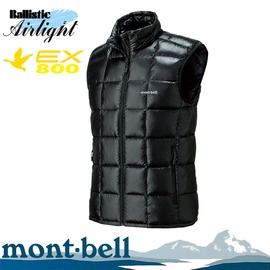 【Mont-Bell 日本 男款 Superior Down Vest 800FP 羽絨背心《黑》】1101468/背心/保暖背心/鵝絨