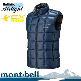 【Mont-Bell 日本 男款 Superior Down Vest 800FP 羽絨背心《靛藍》】1101468/背心/保暖背心/鵝絨
