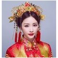 【KEO】中式頭飾新娘鳳凰古裝發飾秀禾服飾品結婚鳳冠配飾旗袍流蘇