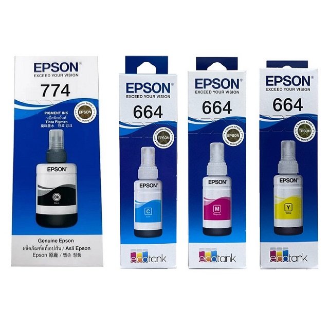 EPSON T7741+T6642+T6643+T6644原廠盒裝墨水4色 適用:L120/L220/L350/L365/L455/L565
