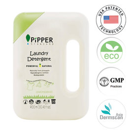 PiPPER 低敏洗衣精 (檸檬草) 900ml /沛柏STANDARD 鳳梨酵素洗衣柔軟清潔劑