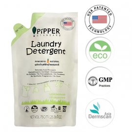 PiPPER 低敏洗衣精補充包(檸檬草) 750ml /沛柏STANDARD 鳳梨酵素衣物柔軟清潔劑