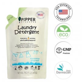 PiPPER 低敏洗衣精補充包(尤加利) 750ml /沛柏STANDARD 鳳梨酵素衣物柔軟清潔劑