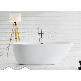[新時代衛浴] 160cm獨立浴缸，內外缸一體成型無縫，大斜邊半躺舒適，另有150/170cm-XYK130
