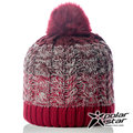 【PolarStar】女 漸層編織保暖帽『紅』P18604 毛球帽 素色帽 針織帽 毛帽 毛線帽 帽子