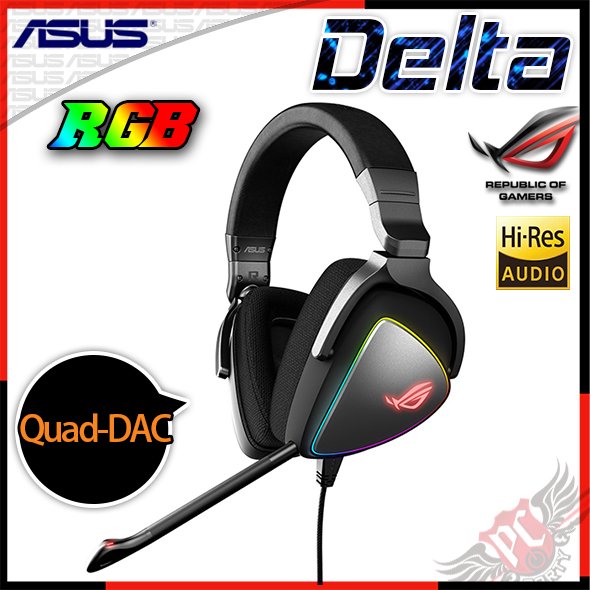 [ PCPARTY ] 華碩 ASUS ROG Delta RGB Quad-DAC 耳機 90YH00Z1-B2UA00