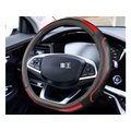 【車王汽車精品百貨】福斯 VW TIGUAN PASSAT 方向盤皮套 碳纖紋 真皮 D型