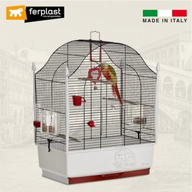 缺/接單引進《寵物鳥世界》義大利 Ferplast 飛寶 歐式古堡（白色）進口鳥籠 豪華型鸚鵡寵物鳥籠 DA0352