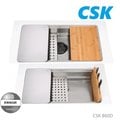【BS】CSK不鏽鋼手工3D水槽 860D 多功能流理台 86cm