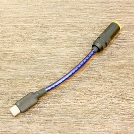 志達電子 DL049/0.1 線長0.1M 日本鐵三角 TYPE C 公 轉 4.4mm五極平衡母座 安卓手機專用外接 USB DAC 隨身耳擴