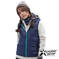PolarStar 女 鋪棉雙面保暖背心『藍紫』P18212 戶外 休閒 登山 露營 保暖 禦寒 防風 連帽