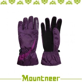 【Mountneer 山林 Primaloft防水手套《暗紫/亮紫》】12G02/保暖手套/騎車/登山