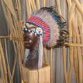 印第安酋長帽 cosplay 羽毛頭飾 酋長帽 印地安 哈雷 派對 萬聖 聖誕 舞會 節慶 Warbonnet-S