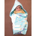 碧多妮嬰兒商品-可愛獨角獸-60支精梳棉嬰兒包巾-使用純蠶絲填充