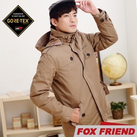 【FOX FRIEND 男 GTX兩件式羽絨外套《深卡》】1105/保暖羽絨外套/防風外套/防水大衣