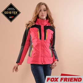 【FOX FRIEND 女 GORE-TEX 二件式外套《粉桃》】1124/羽絨外套/防水外套/出國旅遊/保暖外套