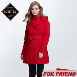 【FOX FRIEND 女 GORE-TEX 兩件式羽絨風衣《紅》】1961/防水外套/機能外套/旅遊/大衣