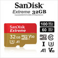 【台灣公司貨】SanDisk Extreme Micro SD SDHC 32GB 32G 100MB V30 記憶卡
