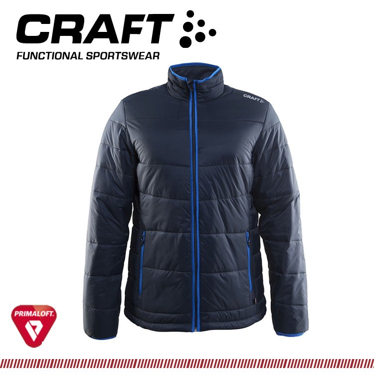 【CRAFT 瑞典 男 Primaloft 保溫棉保暖外套《深藍》】1904569/輕量/防潑水/保暖外套/登山休閒