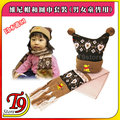 【T9store】日本進口 Winnie (小熊維尼) 帽和圍巾套裝 (男女童皆用)