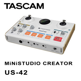 河馬屋 TASCAM MiNiSTUDIO Creator US-42 直播錄音介面