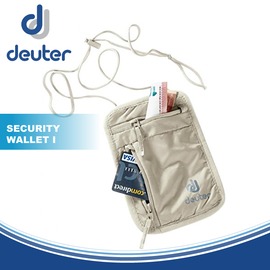 【Deuter 德國 SECURITY WALLET I 加大隱藏式護照証件錢包《卡其》】3942016/防盜/側背包/貼身包/零錢包/運動腰包