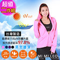 MI MI LEO台灣製抗UV防曬吸排連帽外套-2件組