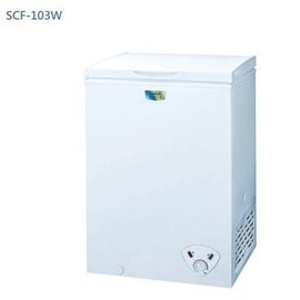 台灣三洋 SANLUX 103公升臥式冷凍櫃 SCF-103W ◆全機鐵殼防火設計