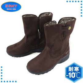 【ESKT 台灣 女 短筒雪鞋《咖啡》】SN235C/短筒靴/賞雪鞋/雪靴/小冰爪