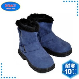 【ESKT 台灣 童 中筒雪鞋《藍》】SN165/冰爪/保暖雪靴/雪地行走/旅遊/靴子