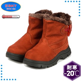 【ESKT 台灣 童 雪鞋《紅》】SN205C/冰爪/保暖雪靴/雪地行走/旅遊/靴子
