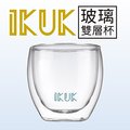 【ikuk】雙層隔熱玻璃杯250ml-勿忘草藍