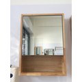 單面鏡櫃 橡木鏡箱 鄉村風 極簡風 浴室鏡櫃 衛浴化妝鏡 尺寸：寬45*深13*高62cm GR-4845