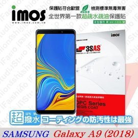 【愛瘋潮】Samsung GALAXY A9(2018) iMOS 3SAS 防潑水 防指紋 疏油疏水 螢幕保護貼