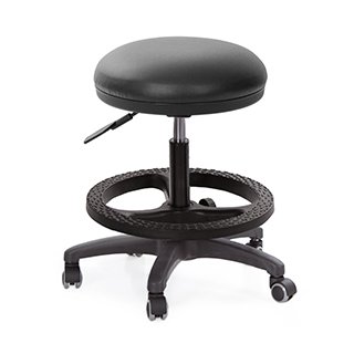 GXG 立體泡棉 圓凳工作 吧檯椅 (塑膠踏圈/防刮輪) 型號81T1EXK