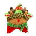 摩達客 ♥ 超萌聖誕快樂五角星抱枕靠枕-圍巾麋鹿