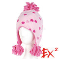EX2 兒童異形花朵帽『粉紅印心』352401 針織帽.造型帽.毛帽.毛線帽.帽子.禦寒.防寒.保暖