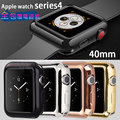 【螢幕全包覆 電鍍套】40mm Apple Watch Series 4 智慧 手錶保護殼/軟殼/清水套/TPU 保護套