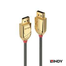 Lindy 36293 - Câble DisplayPort 1.4, Gold Line, 3m