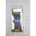 「野球魂」--「ZETT」少年用人工皮革伸縮打擊手套（BBGT-114，黑×藍色）右手用＝左打用