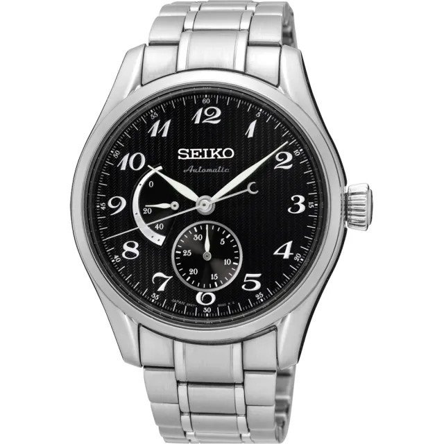 SEIKO精工 Presage 動力儲存顯示機械錶(黑/40.5mm) 6R27-00J0D SPB043J1/SK006