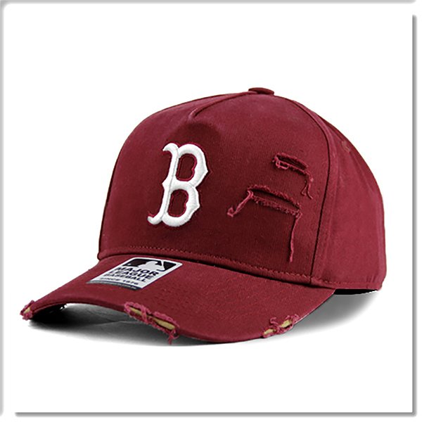 【ANGEL NEW ERA 】MLB Old Fashioned Cap 紅襪 酒紅 水洗 破壞 卡車帽 單寧 帽子