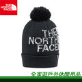 【全家遊戶外】㊣ the north face 美國 ski tuke v logo 保暖毛球帽 黑 cth 97 tn 休閒 運動 帽子 戶外 登山 健走 釣魚