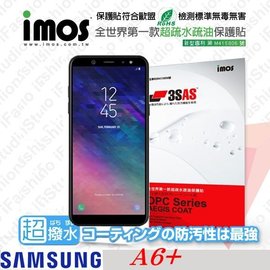 【預購】三星 Samsung Galaxy A6 Plus / A6+ (6吋) iMOS 3SAS 防潑水 防指紋 疏油疏水 螢幕保護貼【容毅】