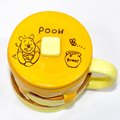 小熊維尼 蜂蜜鬆餅 含蓋 磁器 馬克杯 正版 日本進口 370ml
