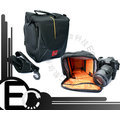 【EC數位】 一機雙鏡 防潑水防塵 單肩減壓背帶 類單眼包 相機背包 斜背相機包 EC-22 EC22