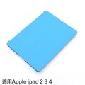 【EC數位】亮藍色 Apple iPad 2 3 4 側掀 休眠保護皮套 皮套 平板皮套 可立式皮套 保護套