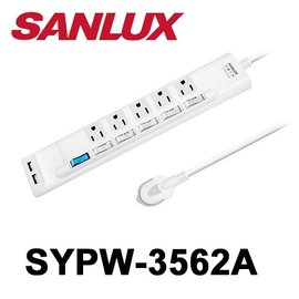 三洋 SYPW-3562A 6開5插+USB 1.8米 延長線 1.8M