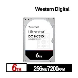 WD 威騰 Ultrastar DC HC310 6TB 3.5吋 企業級硬碟 /紐頓e世界